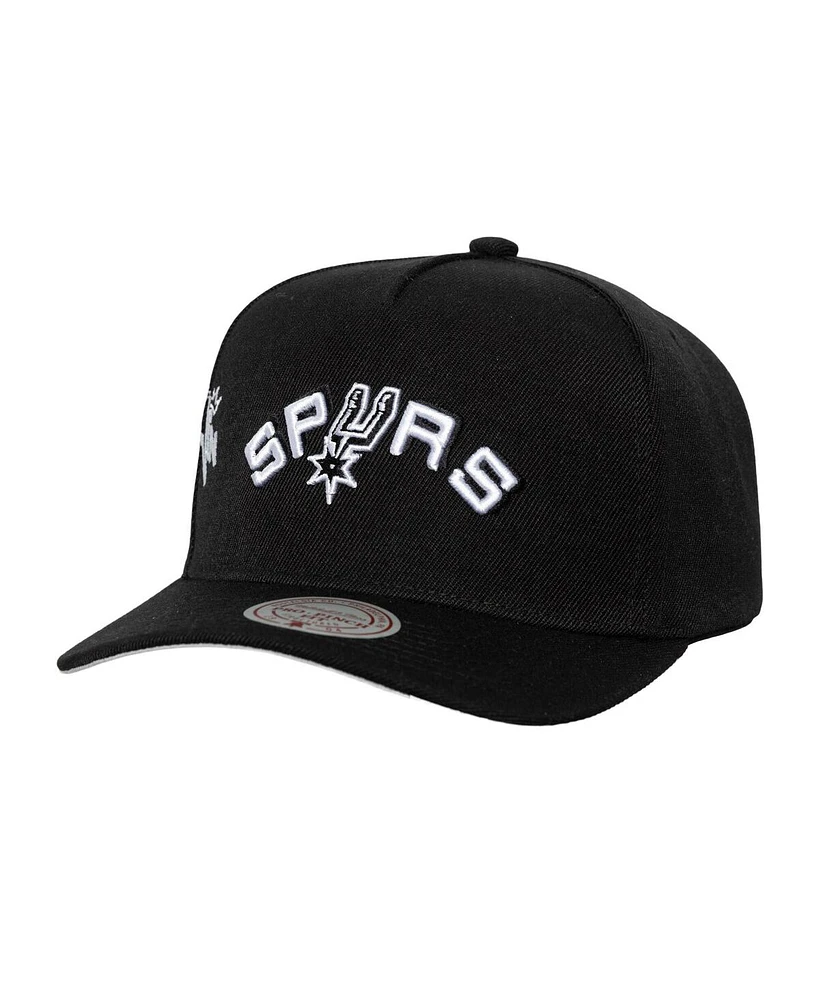 Mitchell & Ness Men's Black San Antonio Spurs 1998 Nba Finals Born To Win Pro Crown Adjustable Hat
