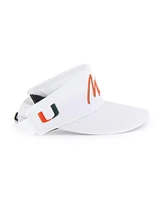 '47 Brand Men's White Miami Hurricanes Melbourne Brrr Adjustable Visor