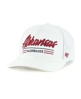 '47 Brand Men's White Arkansas Razorbacks Garner Rope Trucker Adjustable Hat