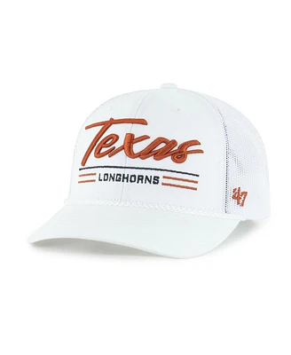 '47 Brand Men's White Texas Longhorns Garner Rope Trucker Adjustable Hat