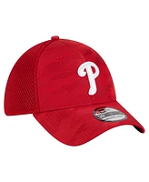 New Era Men's Red Philadelphia Phillies Subtle Camo 39THIRTY Flex Hat
