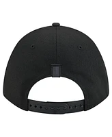 New Era Men's Black Milwaukee Bucks Game Day Flag A-Frame 9FORTY Adjustable Hat
