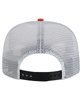 New Era Men's Black/Orange Philadelphia Flyers Throwback V-Dye Adjustable Golfer Hat
