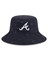 New Era Men's Navy Atlanta Braves 2025 Spring Training All Over Print Bucket Hat