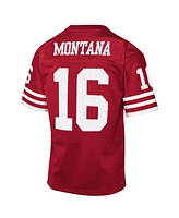 Mitchell & Ness Big Boys and Girls Joe Montana Scarlet San Francisco 49ers 1990 Throwback Fashion Jersey