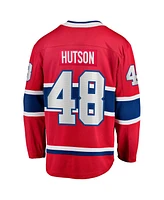 Fanatics Men's Lane Hutson Red Montreal Canadiens Home Breakaway Jersey