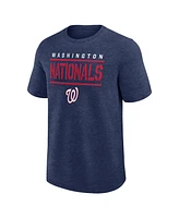 Fanatics Men's Heather Navy Washington Nationals Top Notch T-Shirt