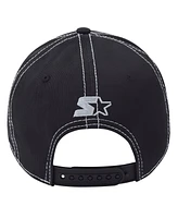 Starter Men's Black Los Angeles Kings Sphere Ii Curved Starfit Adjustable Hat