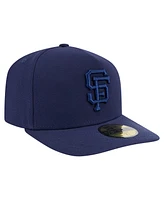 New Era Men's Navy San Francisco Giants Color Pack A-Frame 59FIFTY Fitted Hat