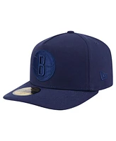 New Era Men's Navy Brooklyn Nets Colorpack A-Frame Pinch Front 59FIFTY Fitted Hat