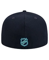 New Era Men's Deep Sea Blue Seattle Kraken Core 59FIFTY Fitted Hat