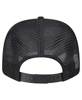 New Era Men's Black Baltimore Ravens Main Trucker 9SEVENTY Stretch snap Hat