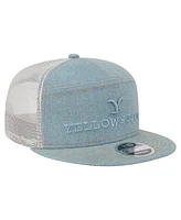 New Era Men's Denim Yellowstone Denim 9FIFTY Snapback Hat