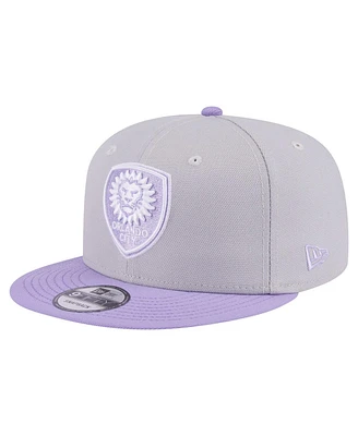 New Era Men's Gray Orlando City Sc Color Pack Two-Tone 9FIFTY Snapback Hat