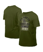 New Era Men's Green St. Louis Cardinals Armed Forces T-Shirt