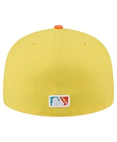 New Era Men's Yellow Spokane Indians Copa de la Diversion 59FIFTY Fitted Hat