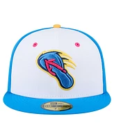 New Era Men's White/Blue San Antonio Missions Copa de la Diversion 59FIFTY Fitted Hat