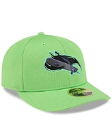 New Era Men's Neon Green Tampa Bay Rays City Connect Batting Practice Low Profile 59FIFTY Fitted Hat