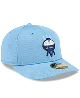 New Era Men's Light Blue Milwaukee Brewers City Connect Batting Practice Low Profile 59FIFTY Fitted Hat