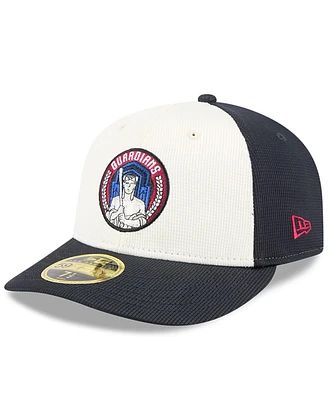 New Era Men's Navy/White Cleveland Guardians City Connect Batting Practice Low Profile 59FIFTY Fitted Hat