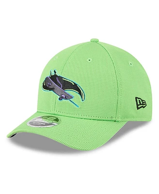 New Era Men's Neon Green Tampa Bay Rays City Connect Batting Practice 9FORTY M-Crown Adjustable Hat