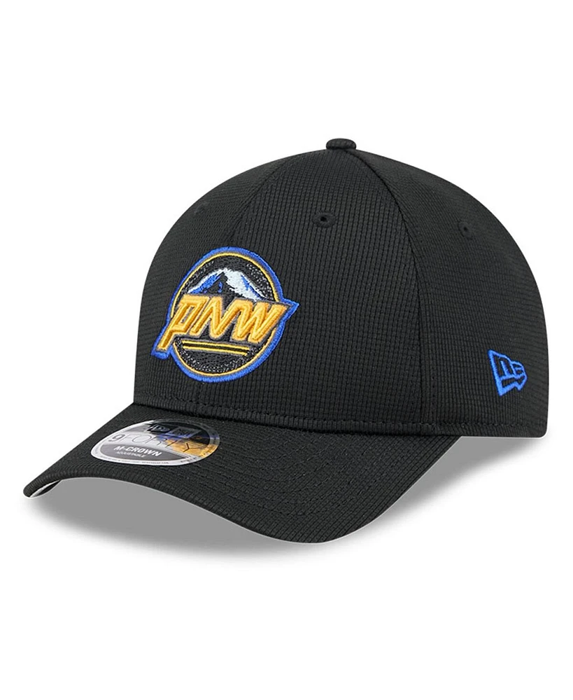 New Era Men's Black Seattle Mariners City Connect Batting Practice 9FORTY M-Crown Adjustable Hat