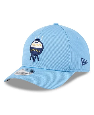 New Era Men's Light Blue Milwaukee Brewers City Connect Batting Practice 9FORTY M-Crown Adjustable Hat