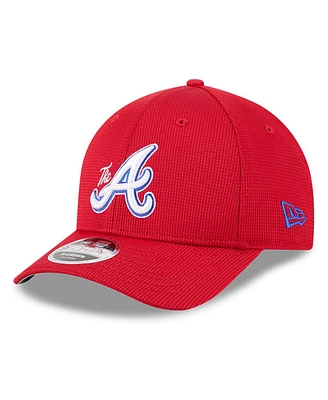 New Era Men's Red Atlanta Braves City Connect Batting Practice 9FORTY M-Crown Adjustable Hat