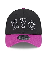 New Era Men's Charcoal/Purple York Mets City Connect Batting Practice 39THIRTY Flex Hat