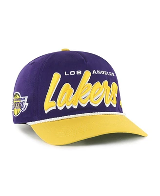 '47 Brand Men's Purple/Gold Los Angeles Lakers Dropshadow Rope Hitch Adjustable Hat