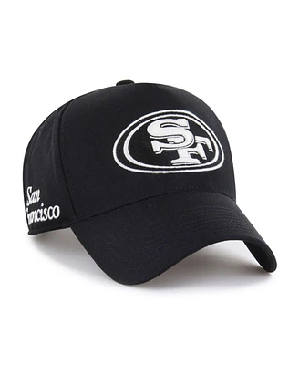 '47 Brand Men's Black San Francisco 49ers Foundation Offside Adjustable Hat