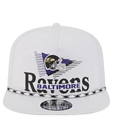 New Era Men's White Baltimore Ravens Collide Golfer Snapback Hat