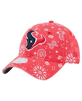 New Era Women's Red Houston Texans Paisley 9TWENTY Adjustable Hat