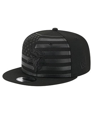 New Era Men's Black Minnesota Vikings Independent 9FIFTY Snapback Hat