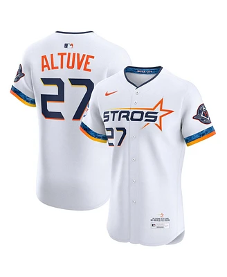 Nike Men's Jose Altuve White Houston Astros 2025 City Connect Elite Player Jersey
