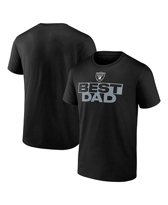 Logo Athletic Men's Black Las Vegas Raiders Best Dad T-Shirt