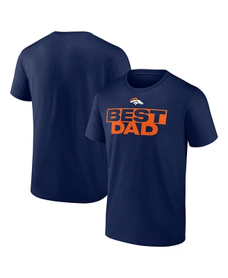 Logo Athletic Men's Navy Denver Broncos Best Dad T-Shirt