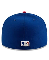 New Era Men's White/Royal Chicago Cubs Alternate Authentic Collection On-Field 59FIFTY Fitted Hat