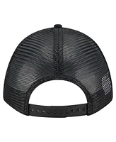 New Era Men's Black Cincinnati Reds City Initial 9FORTY A-Frame M-Crown Adjustable Trucker Hat
