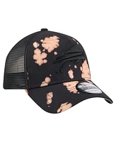 New Era Men's Black Buffalo Bills Bleached 9FORTY A-Frame Adjustable Hat