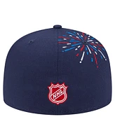 New Era Men's Navy Washington Capitals Americana Fireworks 59FIFTY Fitted Hat