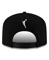 New Era Men's and Women's Black/Gold Los Angeles Sparks 2025 Wnba Draft A-Frame 9FIFTY Snapback Hat
