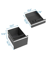 Fully Assembled 3-Drawer Filing Cabinet with Secure Interlock System and Ample Storage