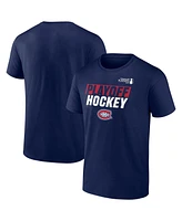Fanatics Men's Navy Montreal Canadiens 2025 Stanley Cup Playoffs Breakout T-Shirt