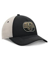 Fanatics Men's Black/Gray Vegas Golden Knights 2025 Stanley Cup Playoffs Locker Room Trucker Adjustable Hat