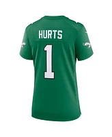 Nike Women's Jalen Hurts Kelly Green Philadelphia Eagles Super Bowl Lix 2nd Alternate Game Jersey