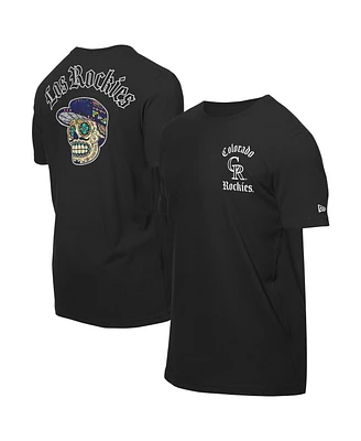 New Era Men's Black Colorado Rockies Sugar Skulls T-Shirt