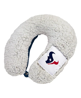 Logo Brands Houston Texans Frosty Sherpa Neck Pillow