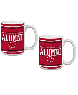 Indigo Falls Wisconsin Badgers Two-Pack Alumni Mug Set