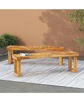Acacia Wood Outdoor Bench - 60 Inch